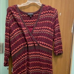 Knee length sweater dress